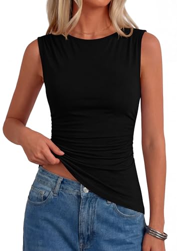 PRETTYGARDEN Boat Neck Tops for Women 2026 Spring