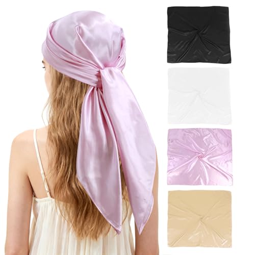 Satin Head Scarf 4pk