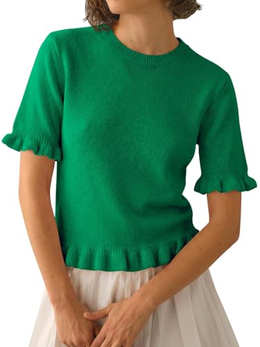Short Sleeve Cropped Sweaters