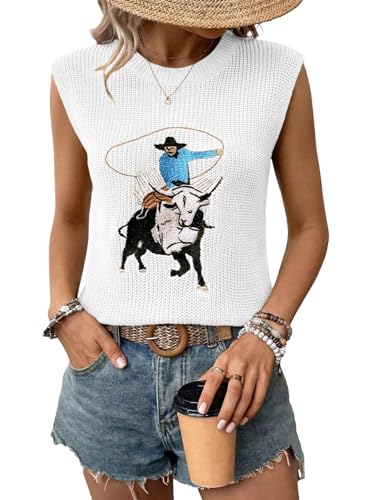 Printed Sweater Vest
