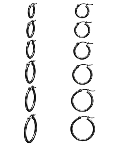 Hoop Earrings Set (6pr)