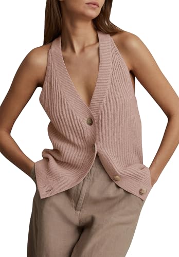 Button-Front Sweater Vest
