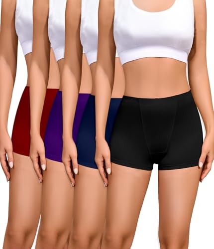 Cotton Sleep Boy Shorts 4pk