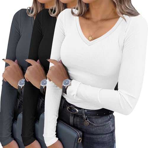 3pk V-Neck Tops