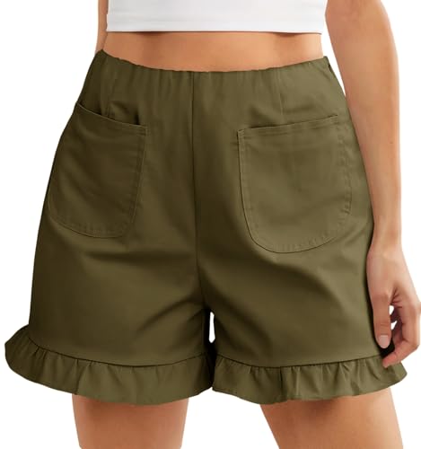 Cotton Ruffle Shorts