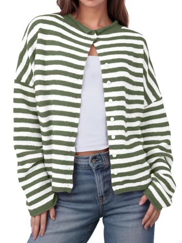 Striped Knit Cardigan