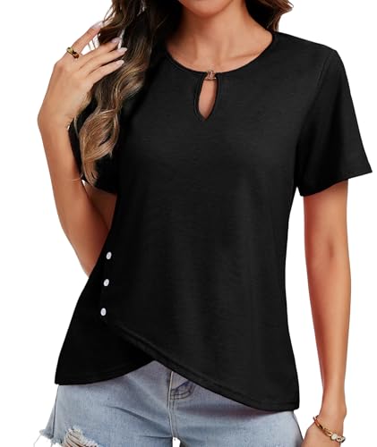 Metal Clasp Dressy Top