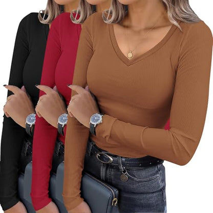3pk V-Neck Tops