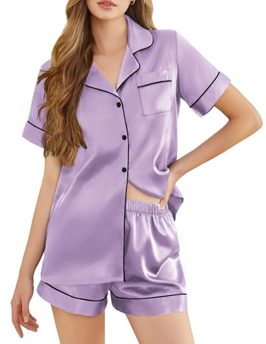 Silk Button Pajama Set