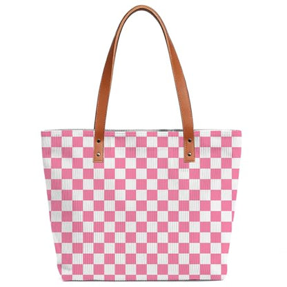 Checkered Tote Bag