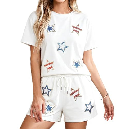 Sequin Short Set