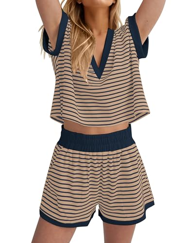 Striped Shorts Set