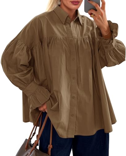 Oversized Puff Sleeve Shirt