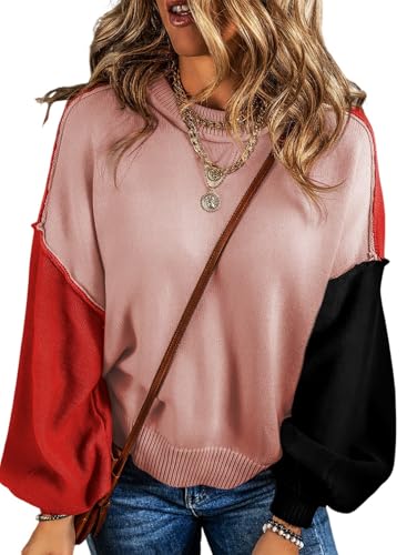 Colorblock Crewneck Sweater