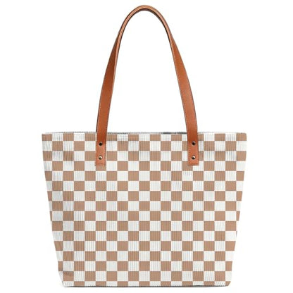 Checkered Tote Bag