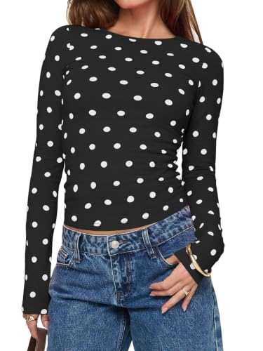 Polka Dot Long Sleeve Top