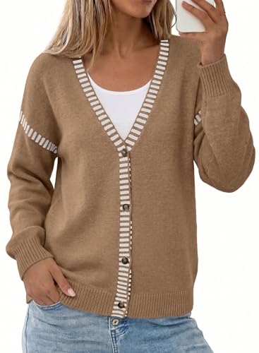 Contrast Stitch Cardigan