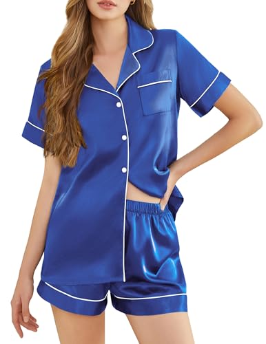 Silk Button Pajama Set