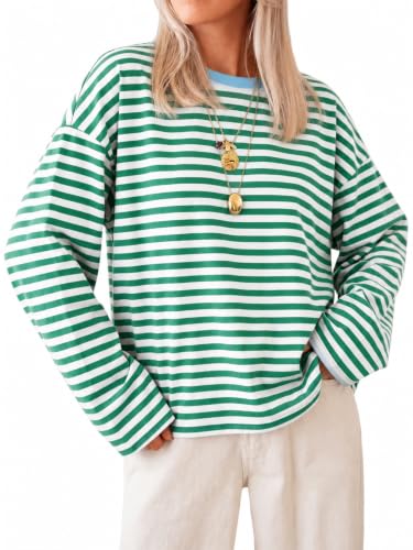 Striped Long Sleeve Crew