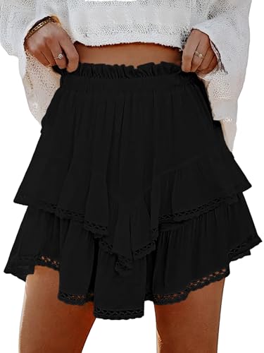 High Waist Ruffle Skort