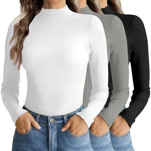 Mock Neck Tops (3PK)