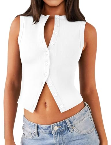 Button Down Tank Top