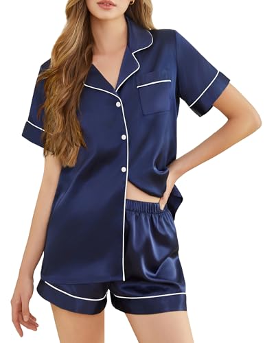 Silk Button Pajama Set