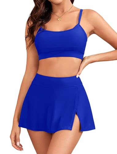 High Waisted Bikini Skirt Set