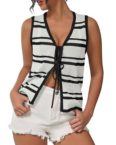 Knit Striped Vest