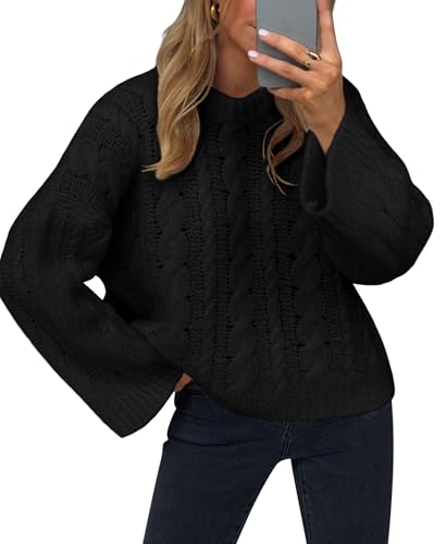 Cable knit pullover
