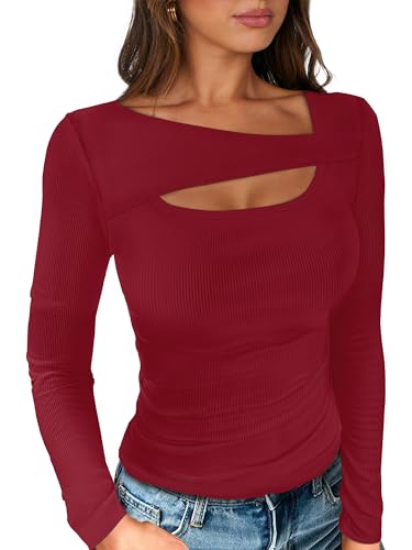 ANRABESS Cutout Shirt