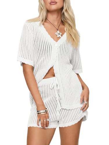 Crochet Swimsuit Coverup Set