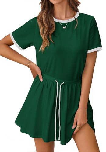 Drawstring Mini Dress