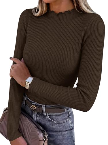 ANRABESS Mock Neck Pullover