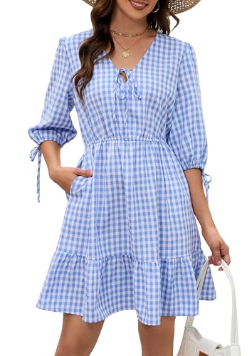 Gingham Tiered Dress