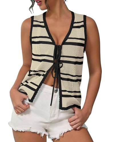 Knit Striped Vest
