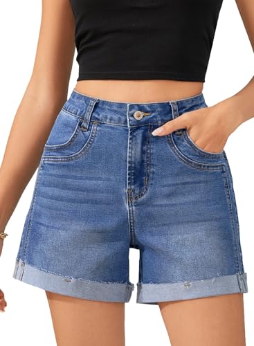 Jean Shorts High-Waisted