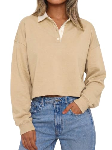Color Block Polo Sweatshirt