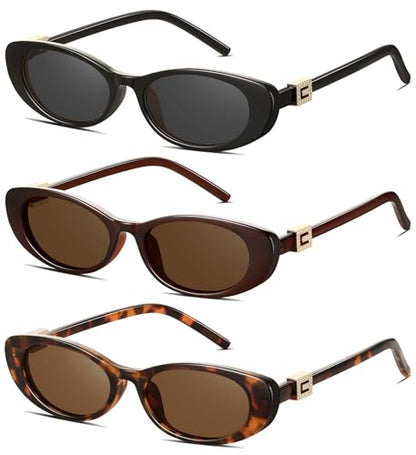 Retro Oval Sunglasses (3PK)