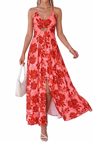 Cutout Floral Dress