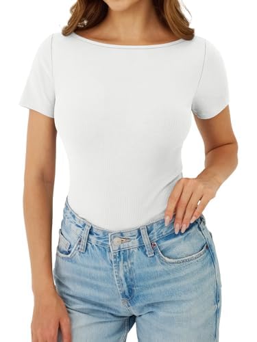 Ribbed Short Sleeve Top