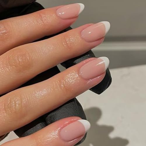 French Tip Oval Nails (32PK)
