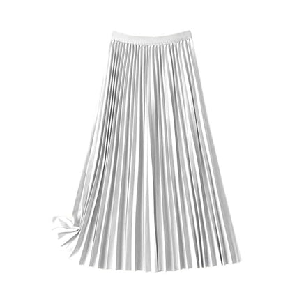 Pleated Midi Skirt