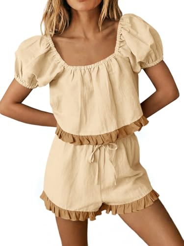 Puff Sleeve Shorts Set