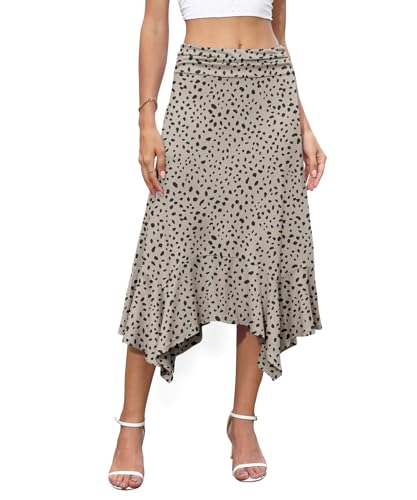 High Waisted Midi Skirt