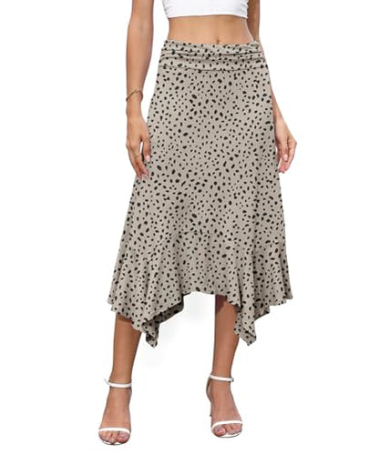 High Waisted Midi Skirt