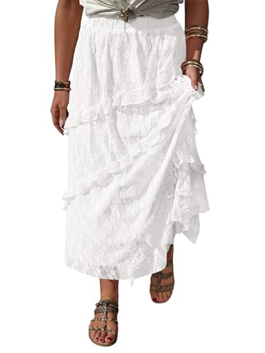Ruffle Maxi Skirt