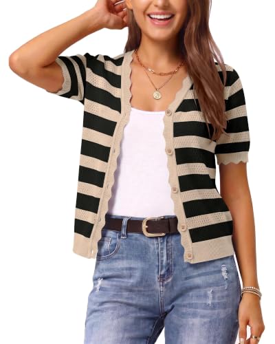 Striped Knit Cardigan