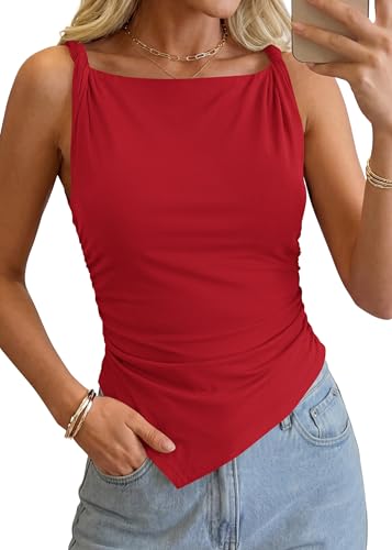 Asymmetrical Sleeveless Top