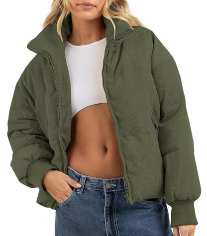 Corduroy Puffer Jacket